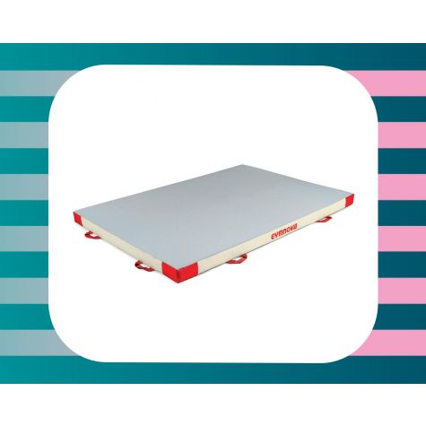 ADDITIONAL SAFETY MAT - SINGLE DENSITY - PVC AND JERSEY COVER - 200 x 140 x 10 cm - PARIS 2024 Requirements